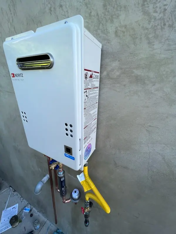 Tankless water heater installation for Lyons Tradewinds Park homes